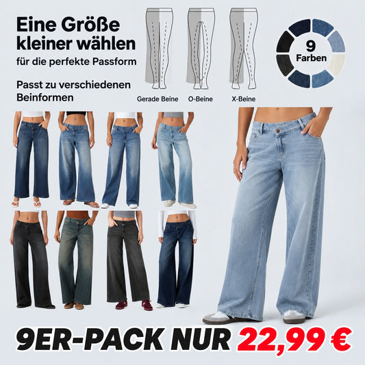 Sommersale ⚡️ Bequeme Stretch-Baggy-Jeans